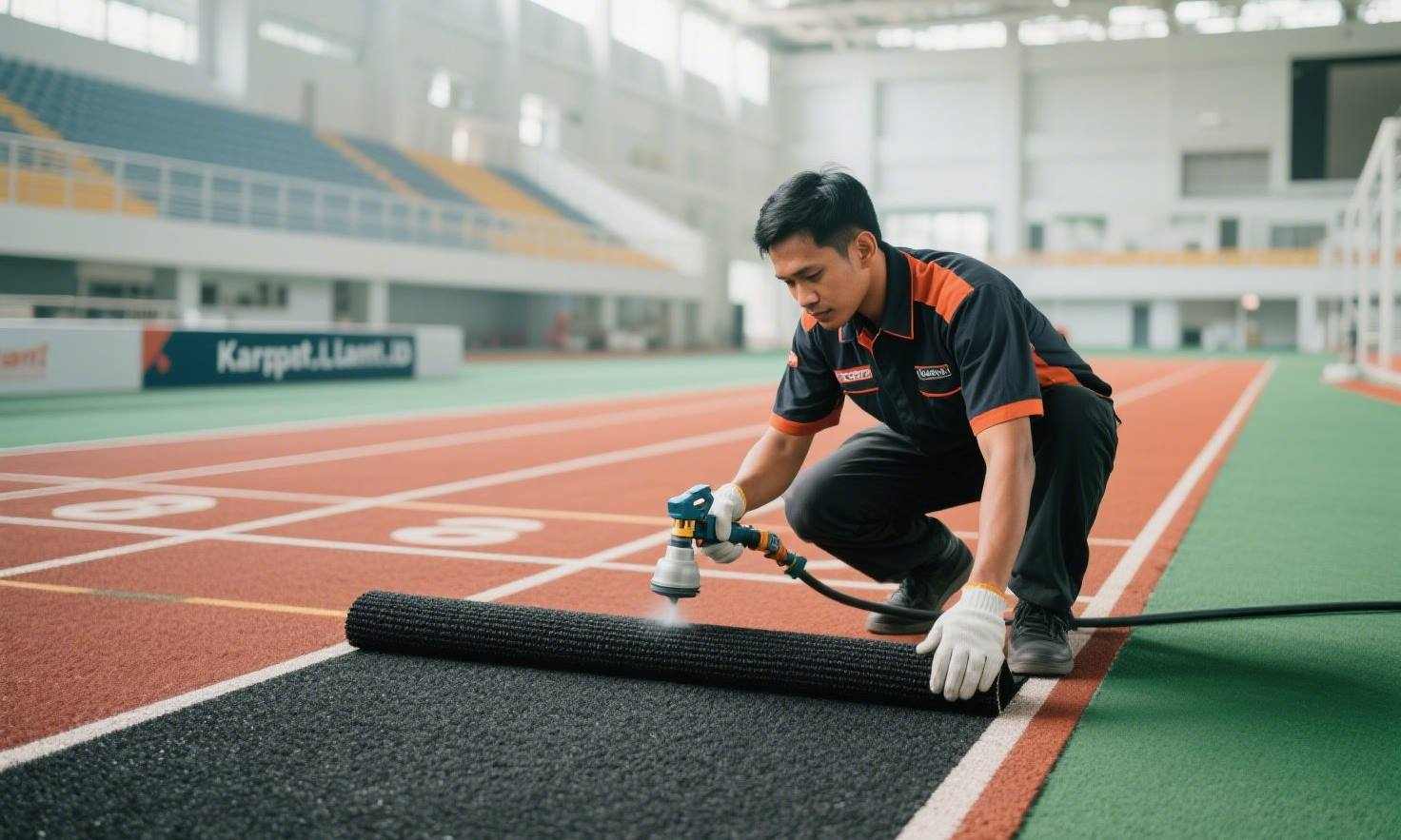 jual pasang karpet Track Lari murah 6