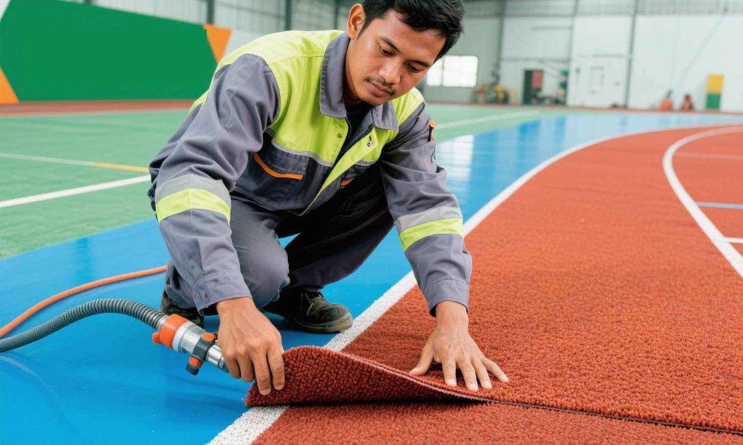 jual pasang karpet Track Lari murah 8