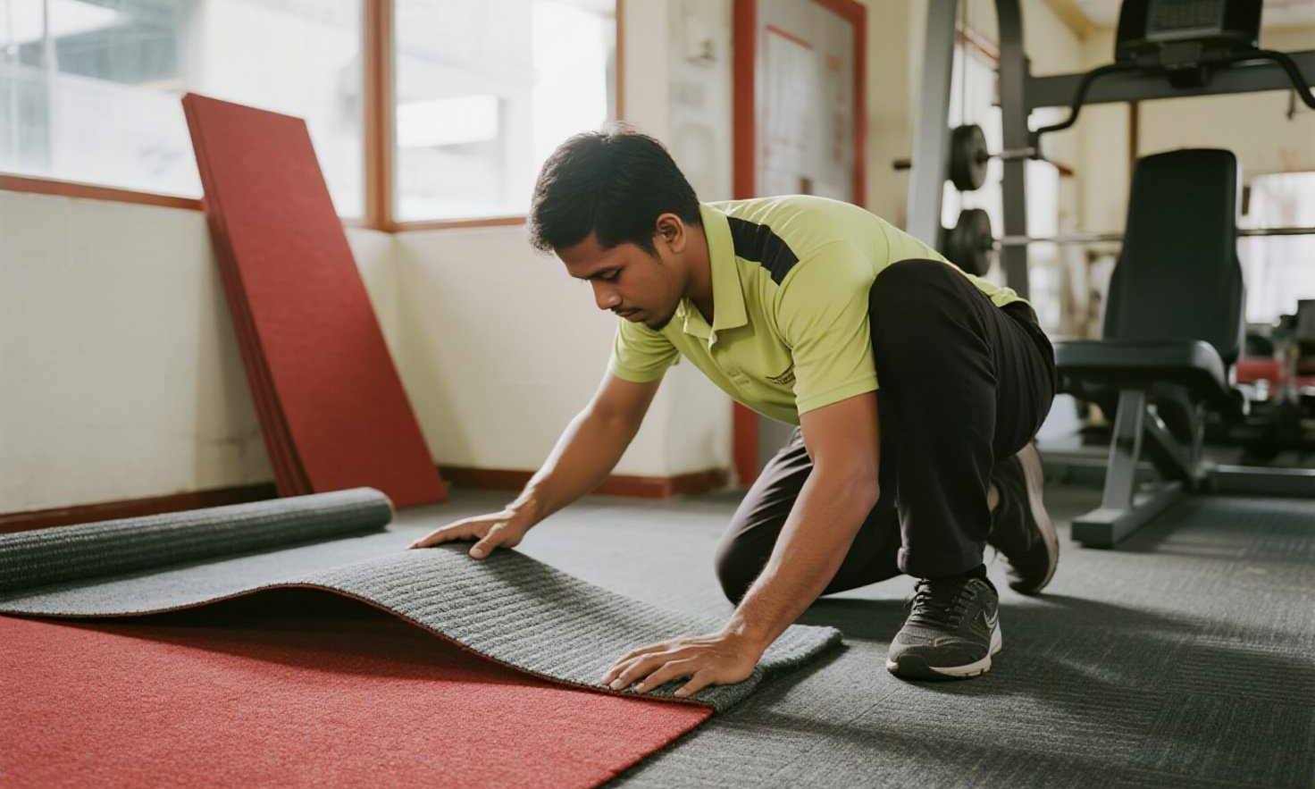 jual pasang karpet gym fitness murah 1