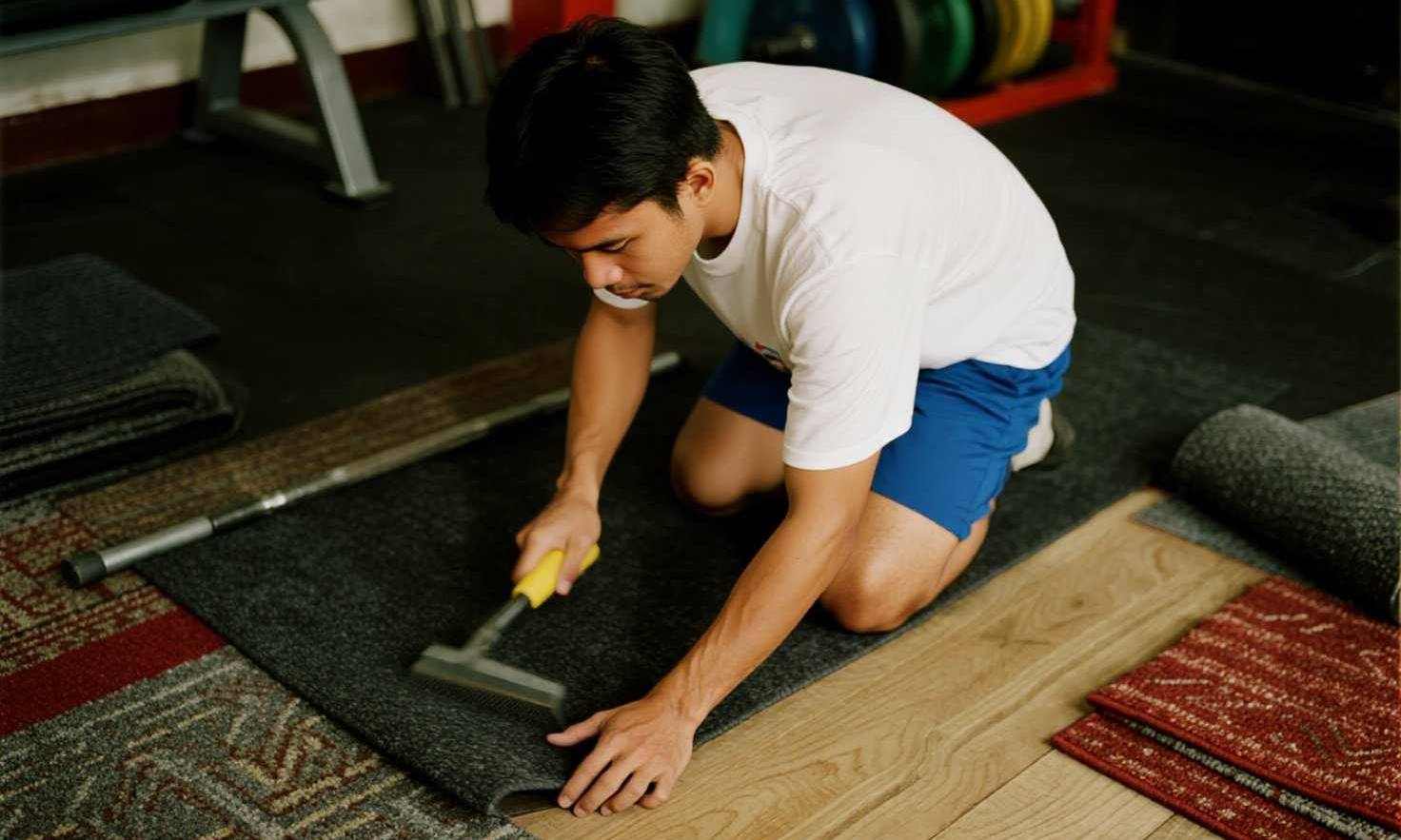 jual pasang karpet gym fitness murah 6