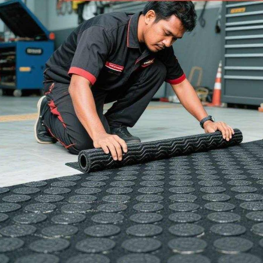 jual pasang karpet Garasi & Bengkel murah 1