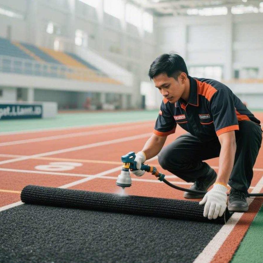 jual pasang karpet Track Lari murah 6